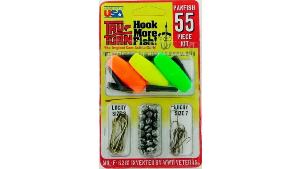 Tru-Turn Tru-Turn ALL-U-NEED - Hook, Float, Sinker Panfish Kit, 55 Piece, TTHSK