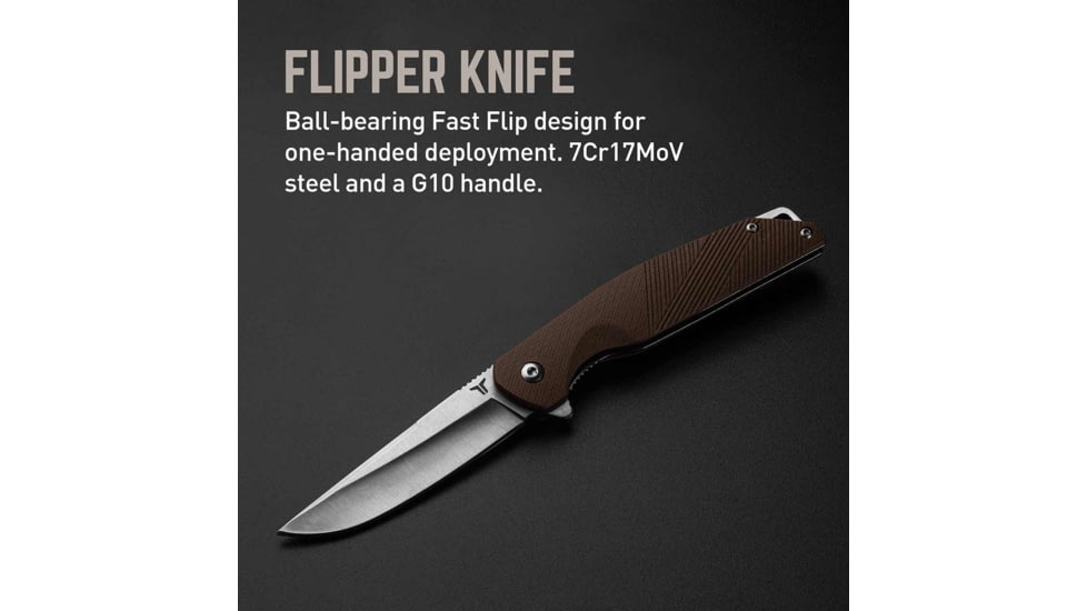 TRUE Dav Support Folding Knives Kit, 3in, 7Cr17MoV, Drop Point, G10 Handle, TRU-BND-0001