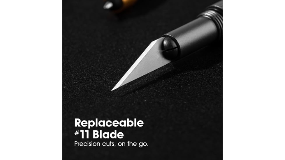 TRUE Keychain Pen/Knife Combo Tin, Black, TRU-PEN-0002