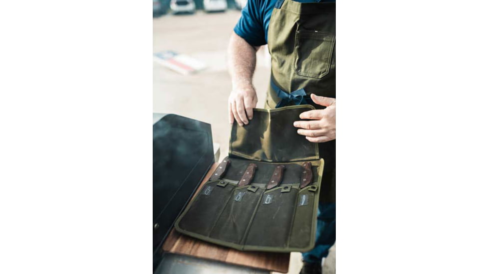 TRUE Primal Forge Wax Canvas Roll Kitchen Knife