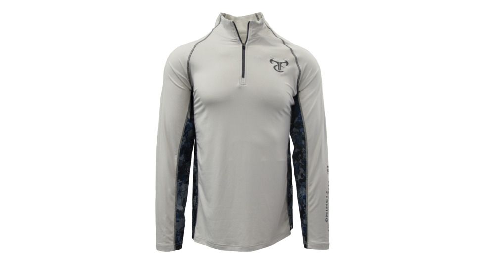 TrueTimber DeepLedge 1/4 Zip - Mens, Vapor Blue/Viper Aqua, Medium, 0621-VB/VA - M