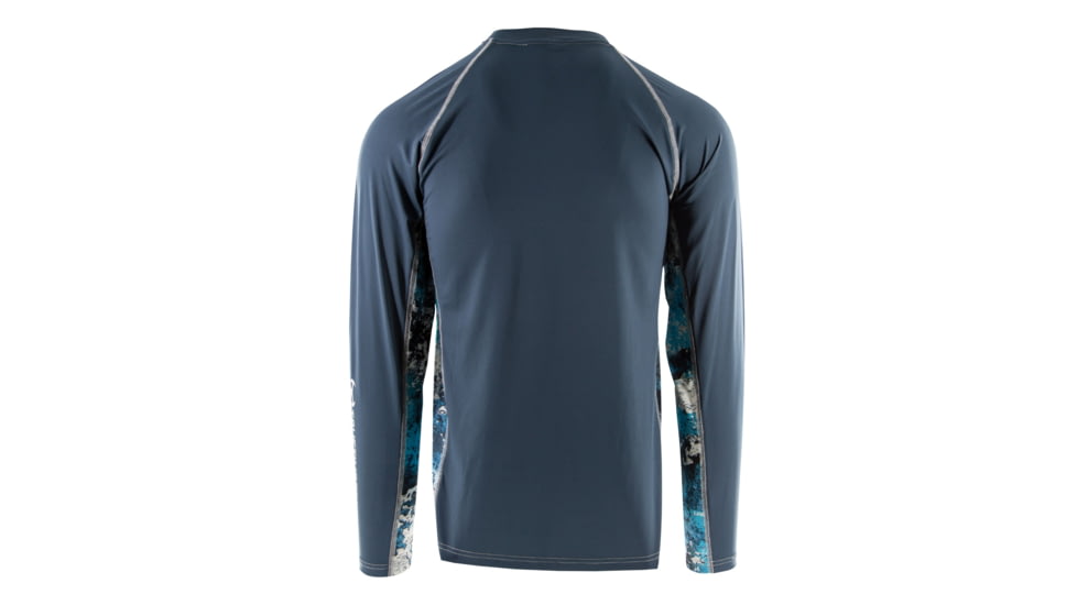 TrueTimber Mirror Lake Chiller Long Sleeve - Mens, Steel Blue/Rift, 2XL, 841985160880
