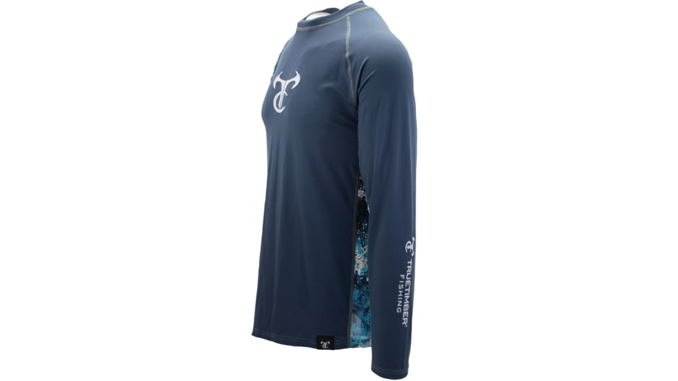 TrueTimber RipWater Long Sleeve Crew - Mens, Steel Blue/Rift, 3XL, 841985167346