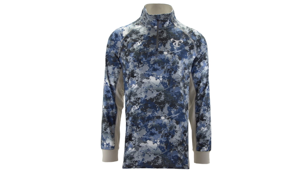 TrueTimber Syspend Chiller 1/4 Zip - Mens, Viper Aqua/Drizzle, Large, 841985160941