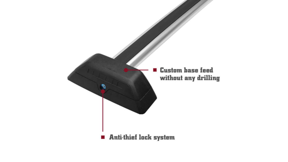 TRUSTMADE Aluminum Roof Cross Bar Car Roof Rack for Hummer H3, Black, OR02RR04-HH3