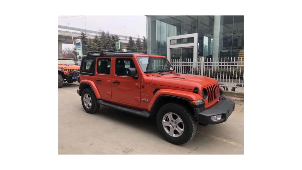 TRUSTMADE Aluminum Roof Cross Bar Car Roof Rack for Jeep Wrangler, Black, OR02RR02-JW