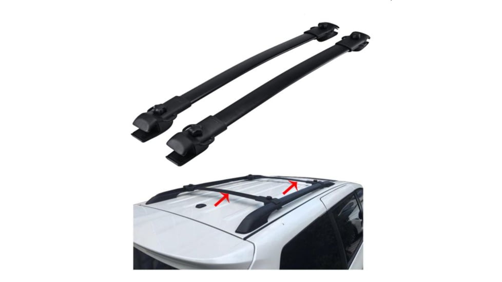 TRUSTMADE Aluminum Roof Cross Bar Car Roof Rack for Toyota Sienna, Black, OR02RR03-TS