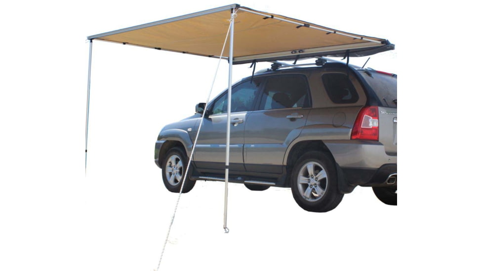 DEMO, TRUSTMADE Car Side Awning Rooftop Pull Out Tent Shelter, Beige, 6x6 ft, OR02AW01