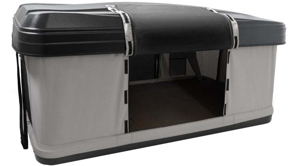 TRUSTMADE Hardshell Rooftop Tent, Black/Grey, 82.7x49x35.4in, OR02RT01-BlackGrey