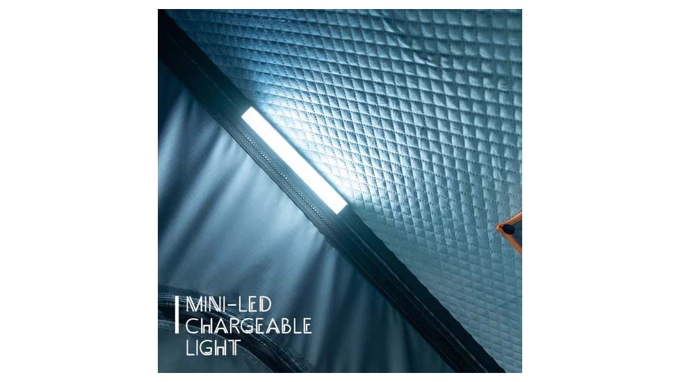 TRUSTMADE Luxurious Triangle Aluminium Hard Shell Light Rooftop Tent for Camping, Black/Grey, Open-82.7 x 49 x 59in, OR02RT03YZ-BlackGrey