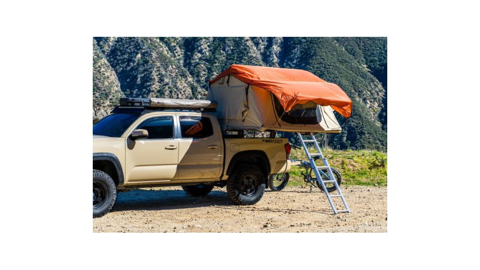 TRUSTMADE Rooftop Tent for 4x4 Cars, Beige Cover/Orange Top, Open-74.8 x 94.5 x 51.2in, OR02RT02-SoftBeige