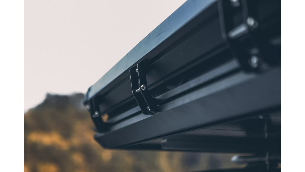 TRUSTMADE Scout Plus Triangle with Roof Rack Aluminum Car Rooftop Tent, Black and Grey, Medium, OR02RT04YZ-BlackGrey