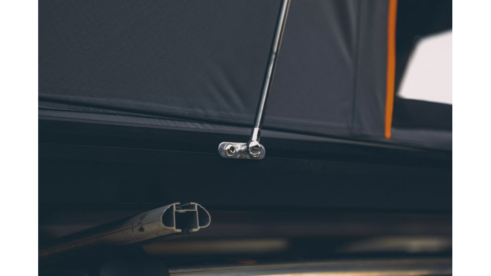 TRUSTMADE Scout Plus Triangle with Roof Rack Aluminum Car Rooftop Tent, Black and Grey, Medium, OR02RT04YZ-BlackGrey