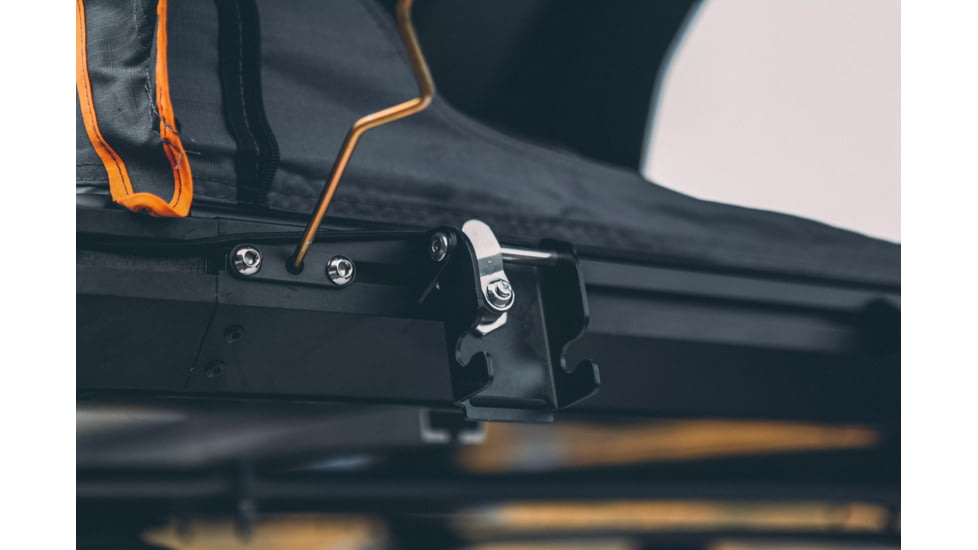 TRUSTMADE Scout Plus Triangle with Roof Rack Aluminum Car Rooftop Tent, Black and Grey, Medium, OR02RT04YZ-BlackGrey