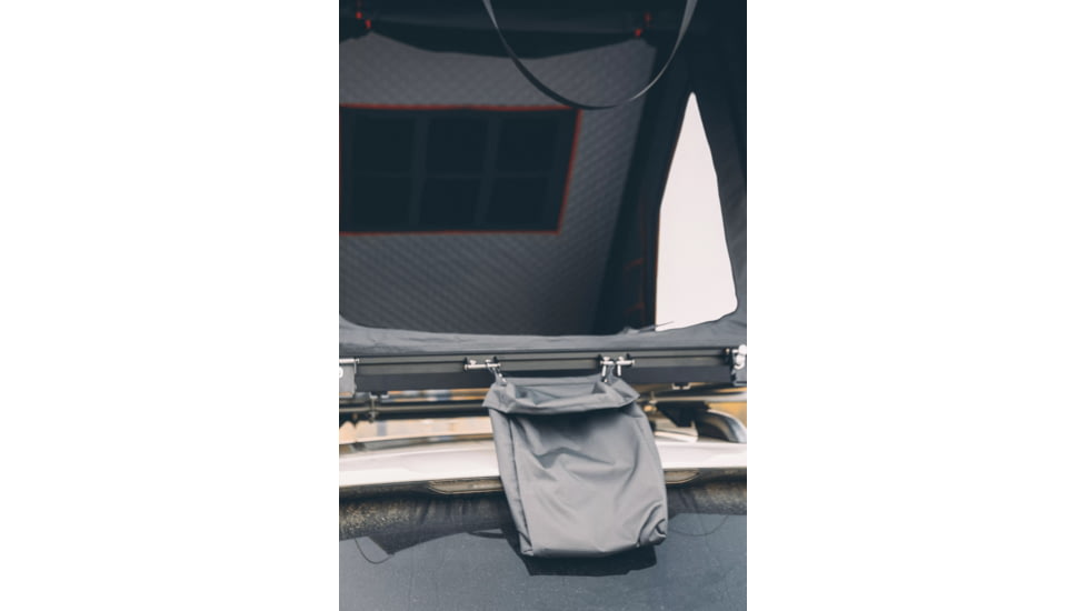 TRUSTMADE Scout Plus Triangle with Roof Rack Aluminum Car Rooftop Tent, Black and Grey, Medium, OR02RT04YZ-BlackGrey