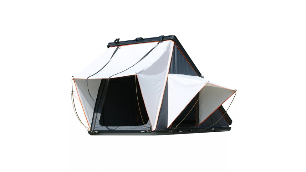 TRUSTMADE Scout Pro Triangle Aluminum Car Rooftop Tent, Black and Grey, Medium, OR02RT03-BlackGreyPro