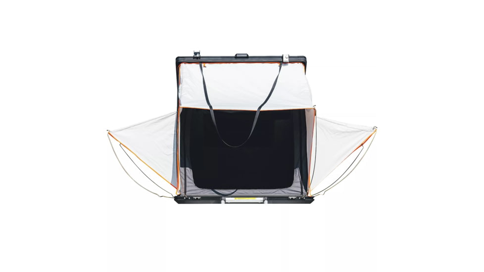 TRUSTMADE Scout Pro Triangle Aluminum Car Rooftop Tent, Black and Grey, Medium, OR02RT03-BlackGreyPro