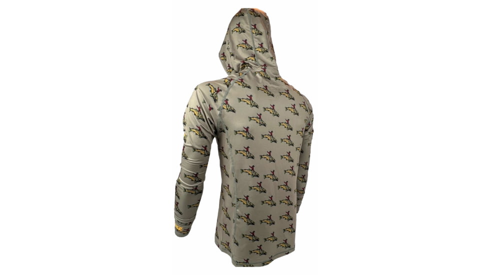 Trxstle Featherweight Bucking Brown Sun Hoody, Sage Green, Medium, AP-HOO-BUC-SAG-M