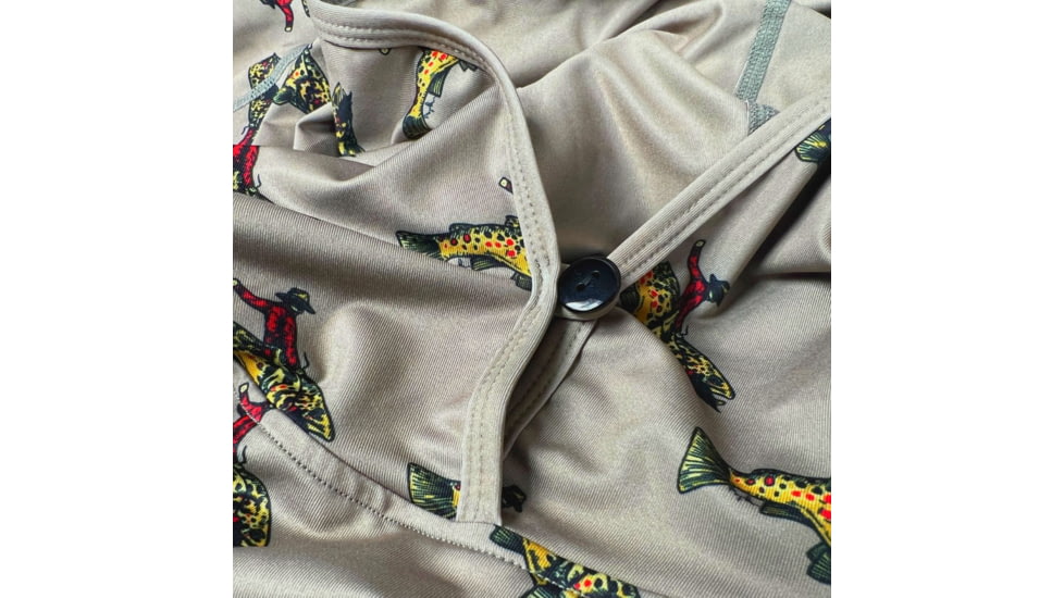 Trxstle Featherweight Bucking Brown Sun Hoody, Sage Green, Medium, AP-HOO-BUC-SAG-M
