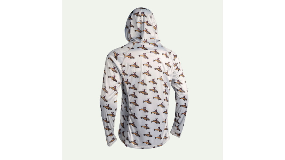 Trxstle Bucking Brown Sun Hoody - Women's, Medium, Heathered Grey, AP-SUN-WOM-MUL-M