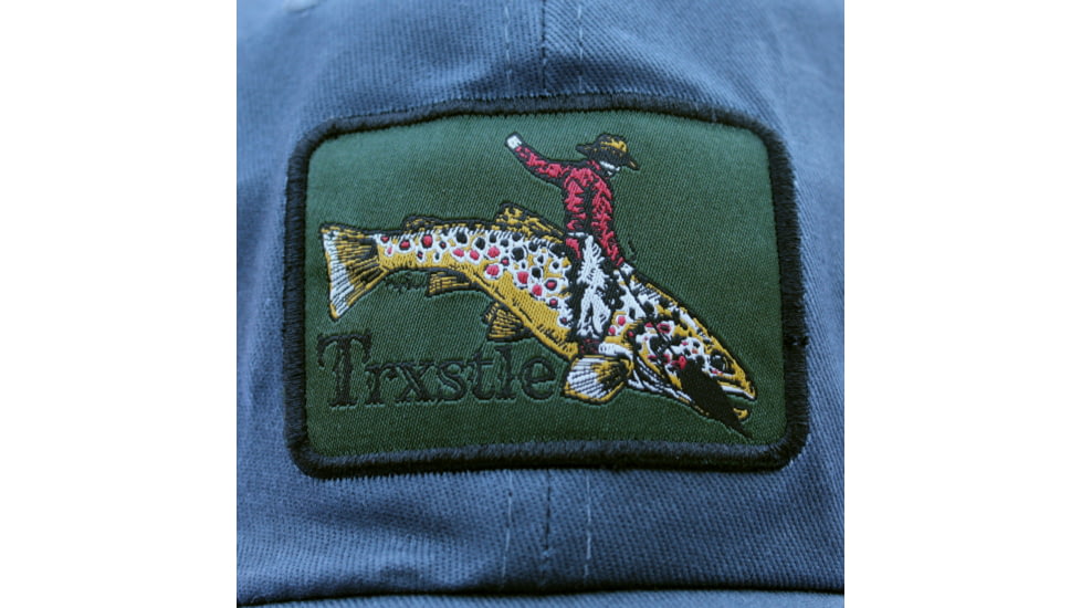 Trxstle, LLC Bucking Brown Waxed Canvas Hat, Slate Blue, One Size, AP-HAT-BUC-SLA
