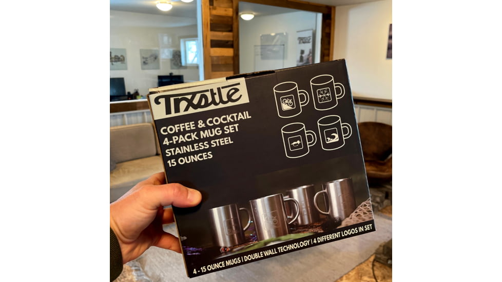 Trxstle, LLC Coffee and Cocktail Mugs Set, 4-Pack, Stainless Steel, One Size, AC-MUG-4PA-S