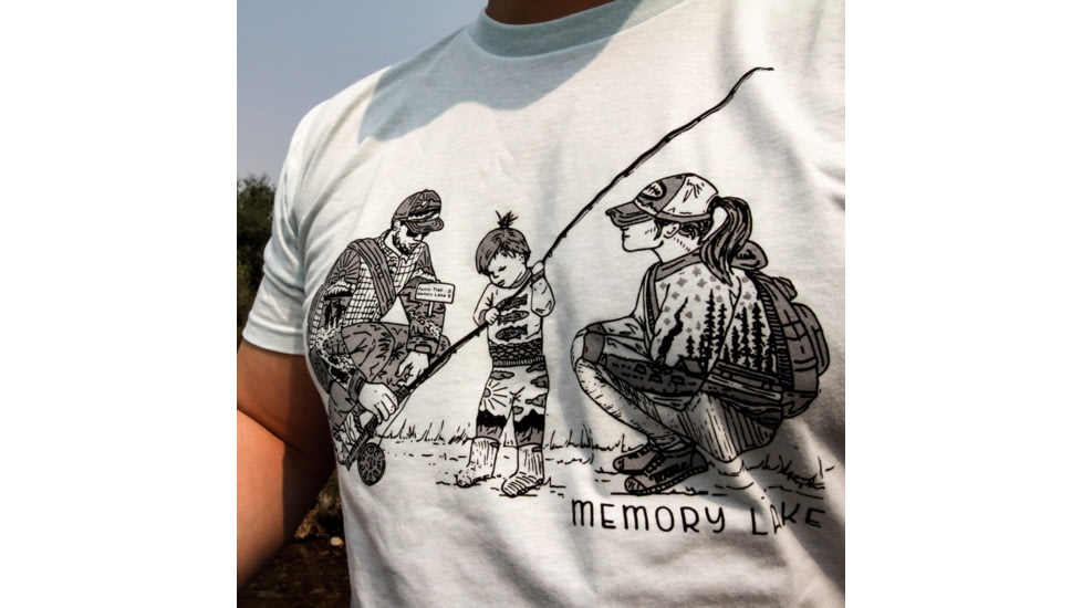 Trxstle, LLC Memory Lake T-Shirt, Medium, Light Blue, AP-TEE-MEM-BLU-M