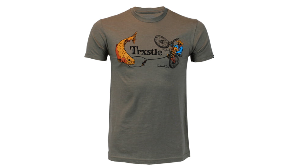 Trxstle Pedal Cowboy T-Shirt, Medium, Warm Grey, AP-TEE-PED-WAR-M