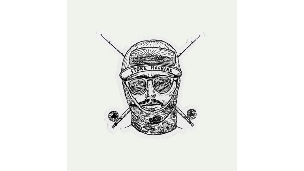 Trxstle, LLC River Bum Sticker, 5-Pack, Small, AC-STI-RIV-MU