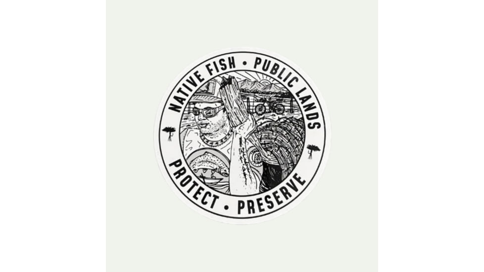 Trxstle, LLC River Bum Sticker, 5-Pack, Small, AC-STI-RIV-MU