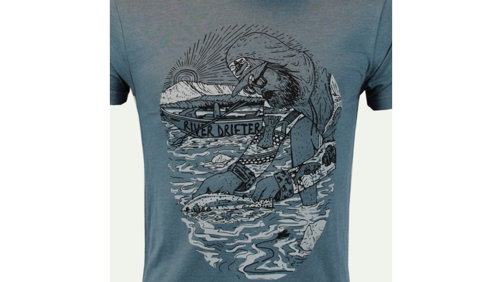 Trxstle, LLC River Drifter T-Shirt, Extra Small, Deep Blue, AP-TEE-RIV-BLU-XS