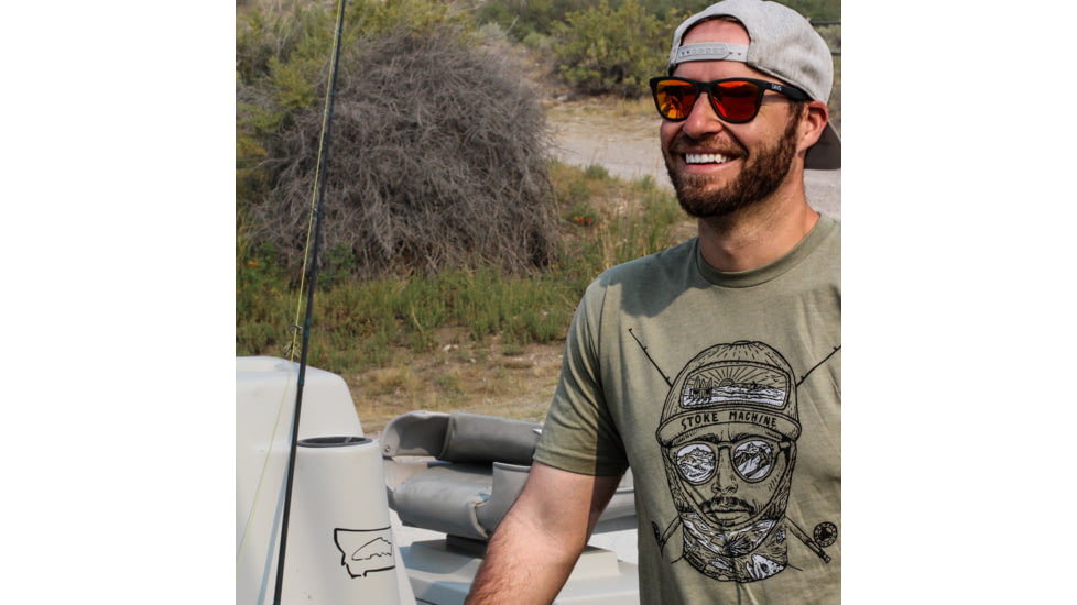 Trxstle, LLC Stoke Machine T-Shirt, Extra Large, Olive Green, AP-TEE-STO-OLI-XL