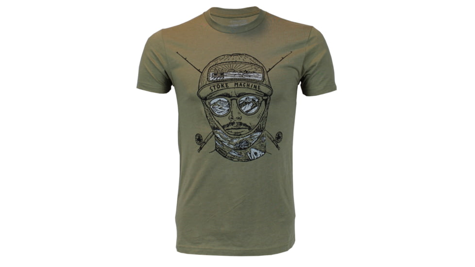 Trxstle Stoke Machine T-Shirt, Extra Large, Olive Green, AP-TEE-STO-OLI-XL