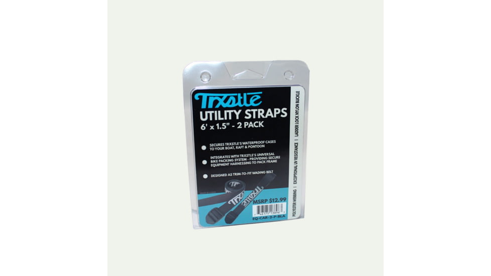 Trxstle, LLC Utility Strap, 2-Pack, Black, Small, EQ-CAR-2-P-BL