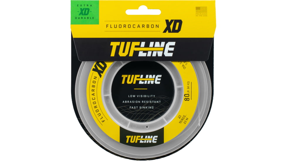 Tuf-Line XD Fluorocarbon 25yds 80 Lb Test Clear, XD8025
