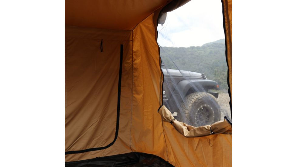 Tuff Stuff Overland Awning Camp Shelter Room w/ PVC Floor, 280G Material, 6.5 x 8 ft, Sand, NSN N, TS-AWN-CSR-280G