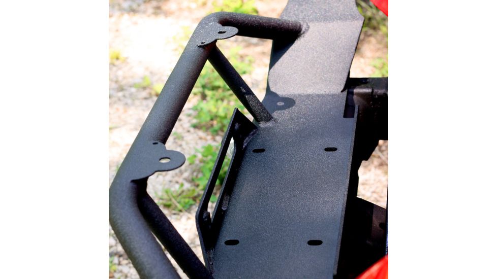 Tuff Stuff Overland Front Bumper w/ D-Rings for 87-06 Jeep Wrangler YJ/TJ, Matte, Black, NSN N, TS-FB-8706