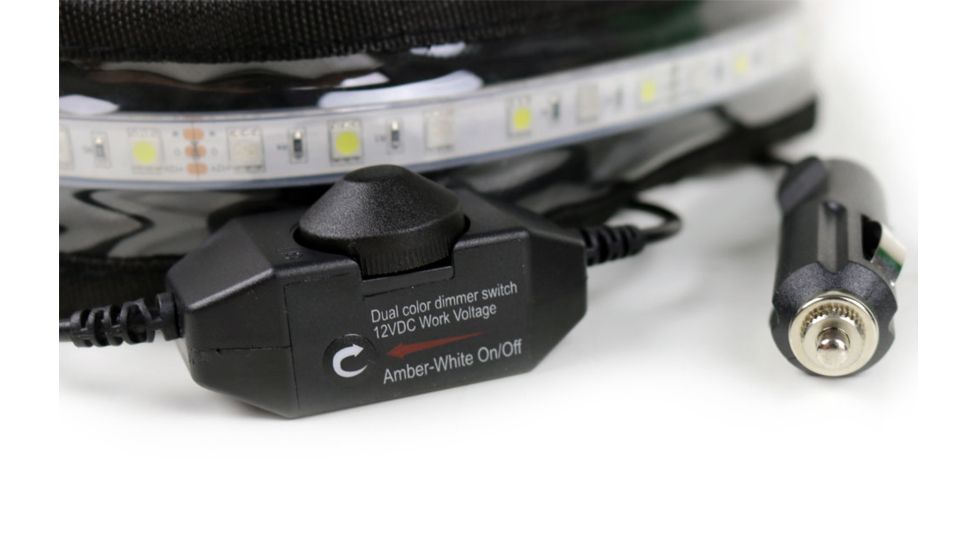 Tuff Stuff Overland LED Light Strip for Rooftop Tent, 12V, Amber/White, NSN N, TS-LED-TL-12V-AW