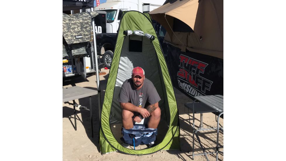 Tuff Stuff Overland Portable Outdoor Toilet Tent, Green, NSN N, TS-TOILET-TENT