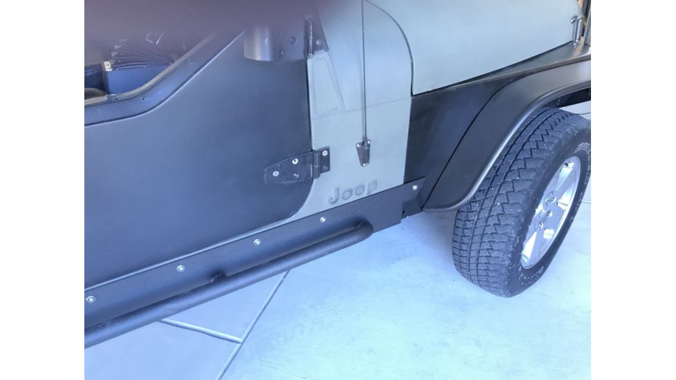 Tuff Stuff Overland Rock Sliders w/ Step for 97-06 Jeep Wrangler TJ, NSN N, TS-RSL-9706