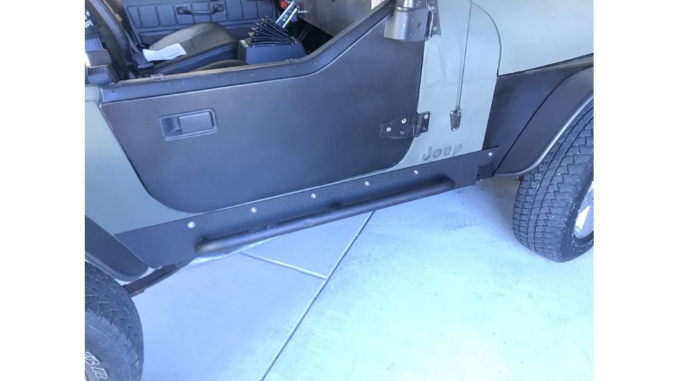 Tuff Stuff Overland Rock Sliders w/ Step for 97-06 Jeep Wrangler TJ, NSN N, TS-RSL-9706