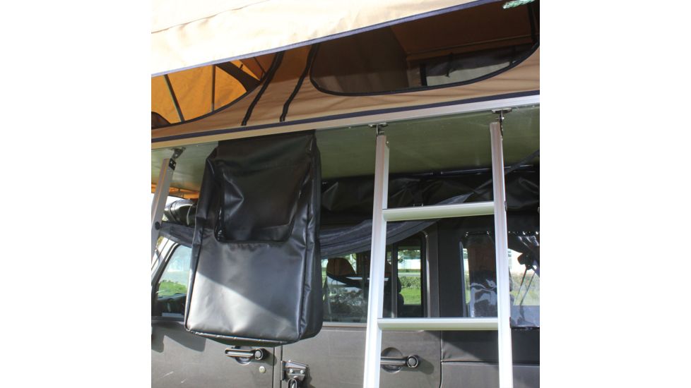 Tuff Stuff Overland Rooftop Tent &amp; Annex Room 3 Person Ranger Overland Sand, Sand Tent/Black Cover, NSN N, TS-RTT-ANX-RAN