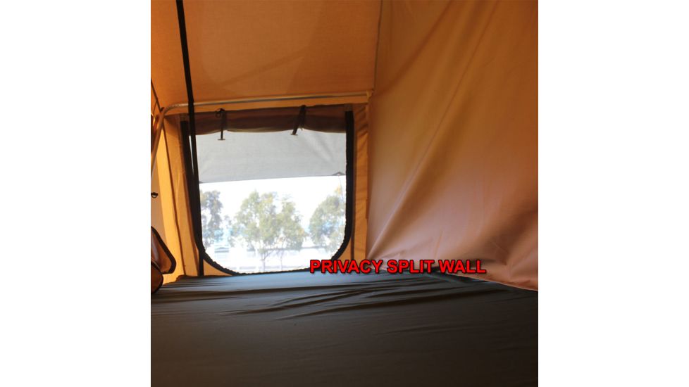 Tuff Stuff Overland Rooftop Tent &amp; Annex Room 5 Person Elite Overland, Sand Tent/Black Cover, NSN N, TS-RTT-ANX-ELT