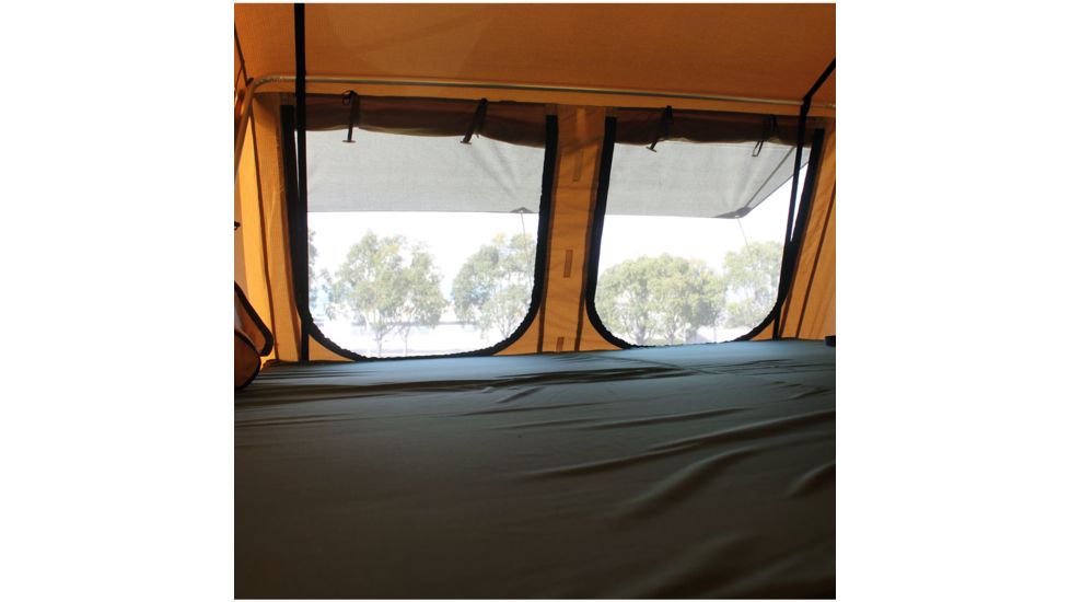 Tuff Stuff Overland Rooftop Tent &amp; Annex Room 5 Person Elite Overland, Sand Tent/Black Cover, NSN N, TS-RTT-ANX-ELT