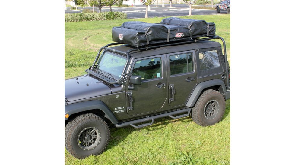 Tuff Stuff Overland Rooftop Tent &amp; Annex Room 5 Person Elite Overland, Sand Tent/Black Cover, NSN N, TS-RTT-ANX-ELT