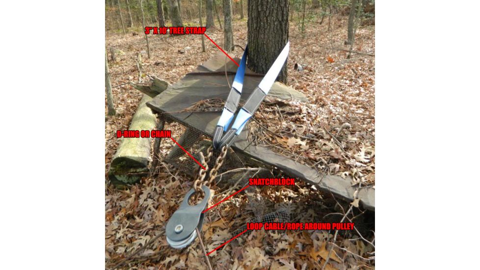 Tuff Stuff Overland Snatch Block 8 Ton, 17600 LB Capacity, Black, NSN N, TS-SB-8