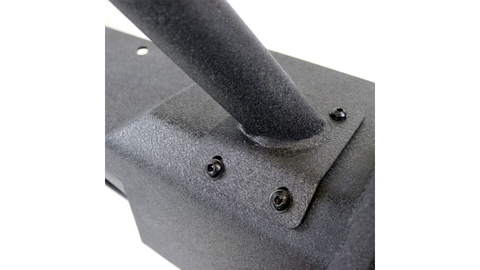 Tuff Stuff Overland Stubby Front Winch Bumper for 07-18 Jeep Wrangler JK, Matte, Black, NSN N, TS-FB-JK-STB