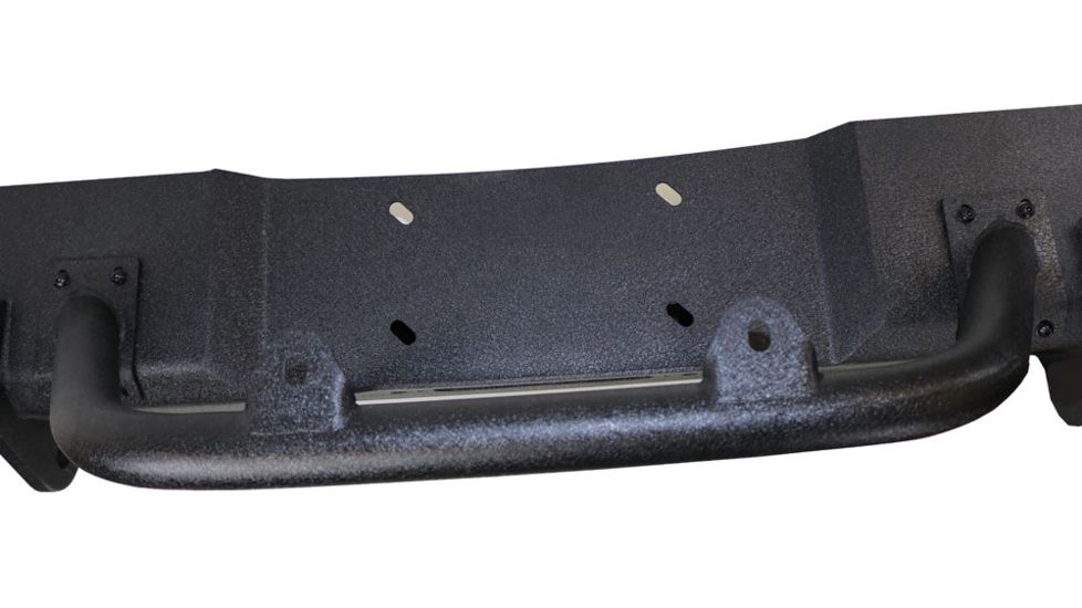 Tuff Stuff Overland Stubby Front Winch Bumper for 07-18 Jeep Wrangler JK, Matte, Black, NSN N, TS-FB-JK-STB