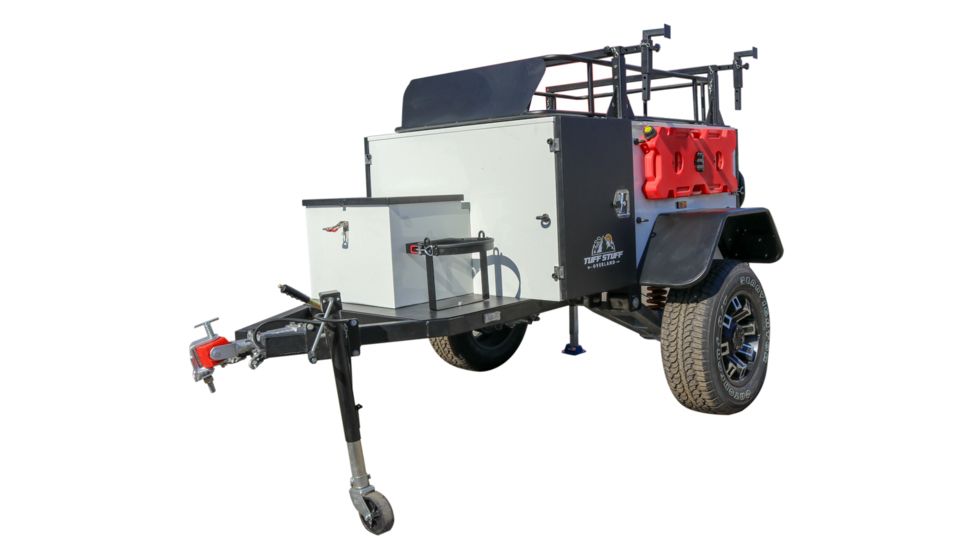 Tuff Stuff Overland Xtreme Terrain Trailer, White/Black, NSN N, TS-TRAILER-XT