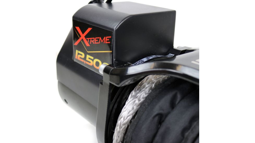 Tuff Stuff Overland Xtreme Wireless Waterproof 12500 Lb Winch, 85 ft Synthetic Rope, NSN N, TS-12500-XT-SYN